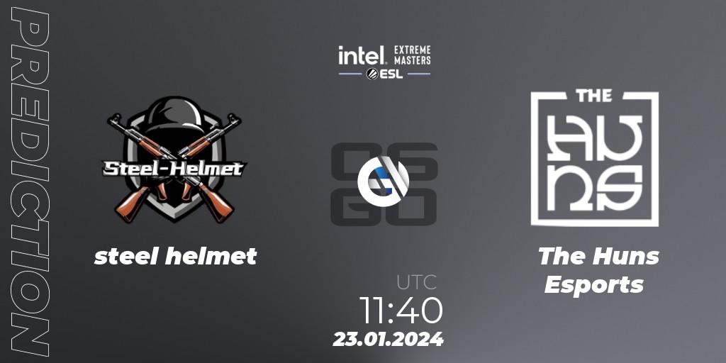 Prognoza steel helmet - The Huns Esports. 23.01.24, CS2 (CS:GO), Intel Extreme Masters China 2024: Asian Open Qualifier #1