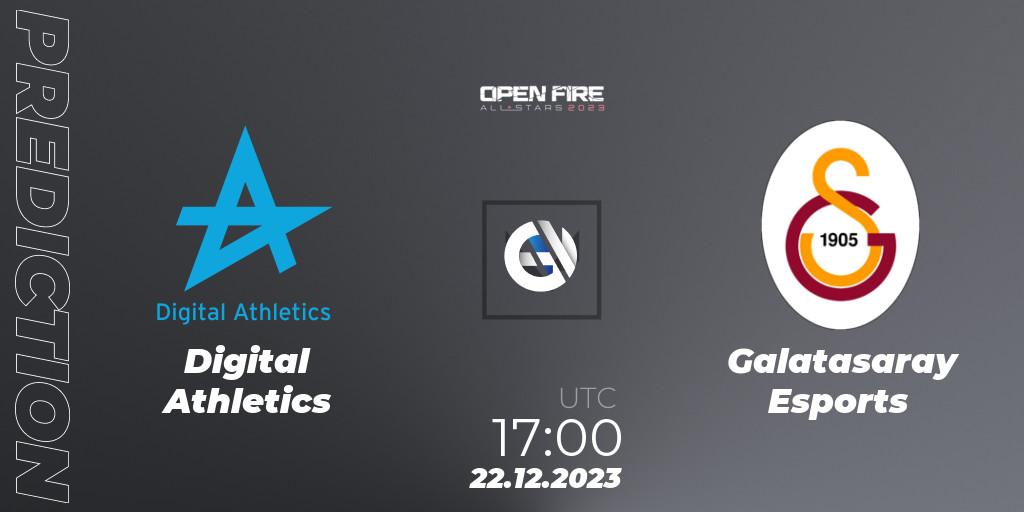Prognoza Digital Athletics - Galatasaray Esports. 22.12.23, VALORANT, Open Fire All Stars 2023