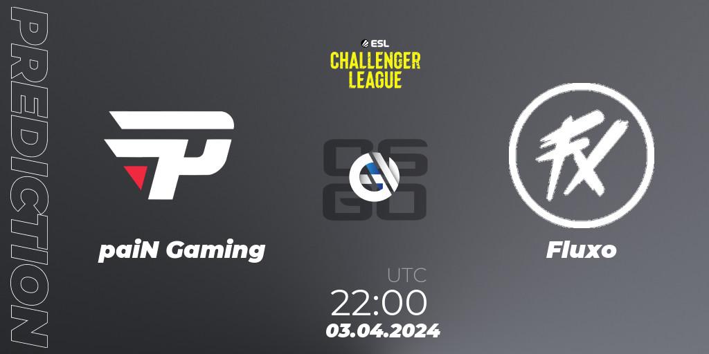 Prognoza paiN Gaming - Fluxo. 10.05.2024 at 00:00, Counter-Strike (CS2), ESL Challenger League Season 47: South America