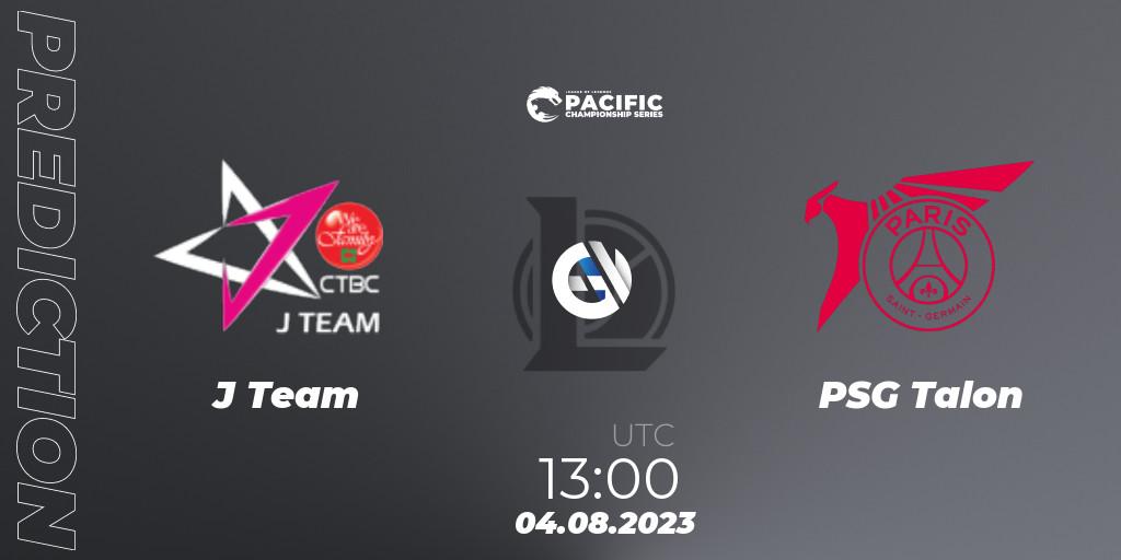 Prognoza J Team - PSG Talon. 05.08.2023 at 13:45, LoL, PACIFIC Championship series Group Stage