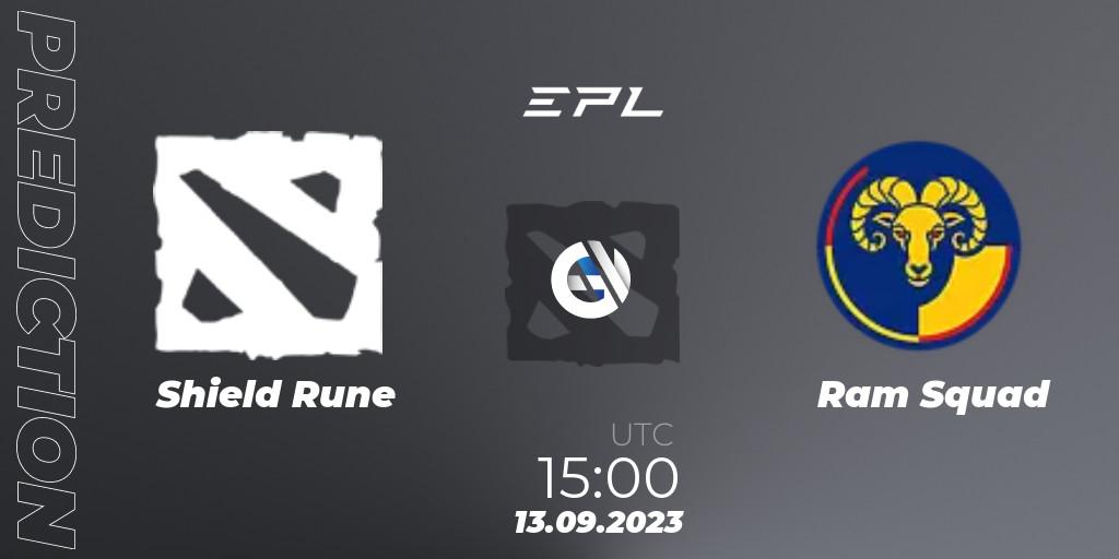 Prognoza Shield Rune - Ram Squad. 13.09.23, Dota 2, European Pro League Season 12