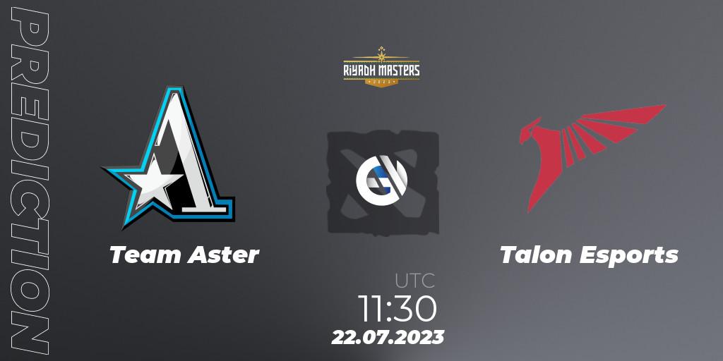 Prognoza Team Aster - Talon Esports. 22.07.23, Dota 2, Riyadh Masters 2023 - Group Stage