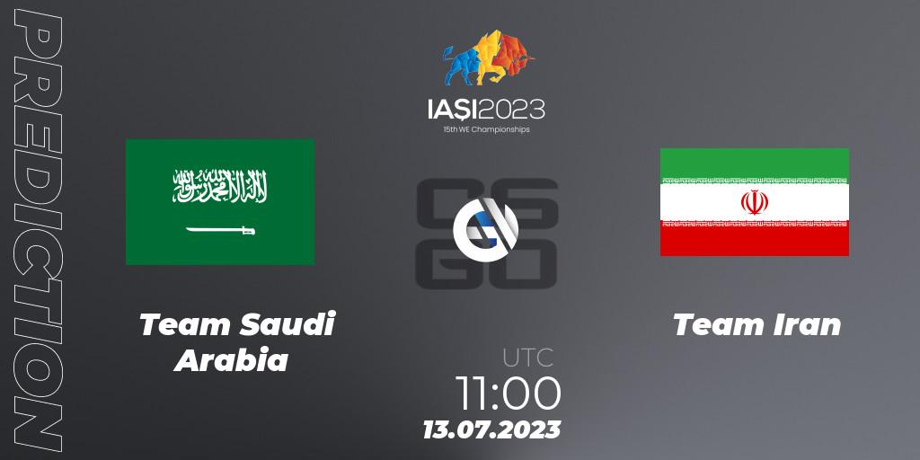 Prognoza Team Saudi Arabia - Team Iran. 13.07.2023 at 11:00, Counter-Strike (CS2), IESF Asian Championship 2023