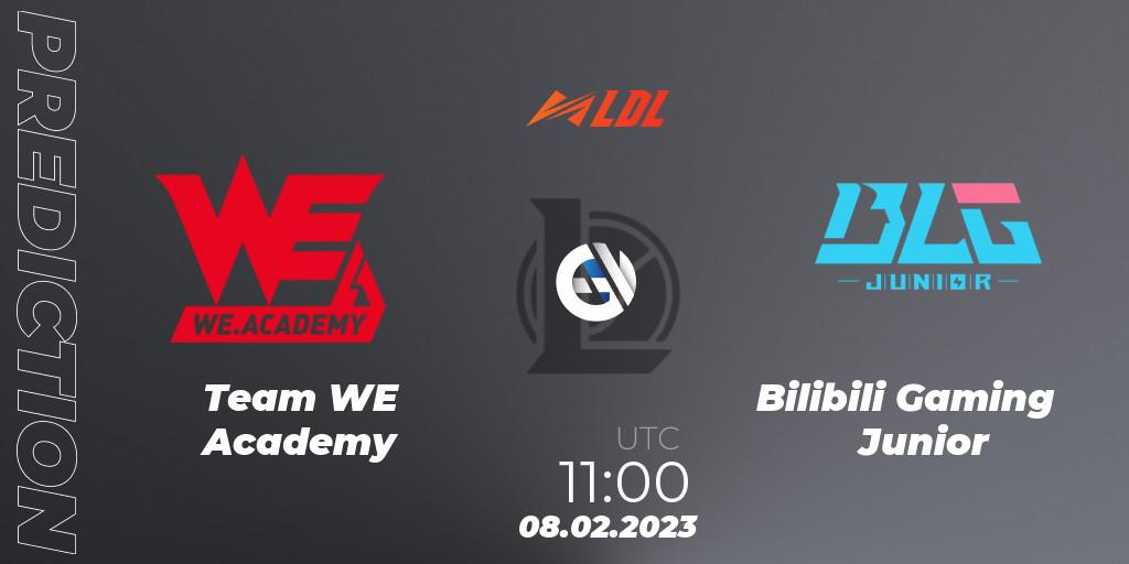Prognoza Team WE Academy - Bilibili Gaming Junior. 08.02.2023 at 10:20, LoL, LDL 2023 - Swiss Stage