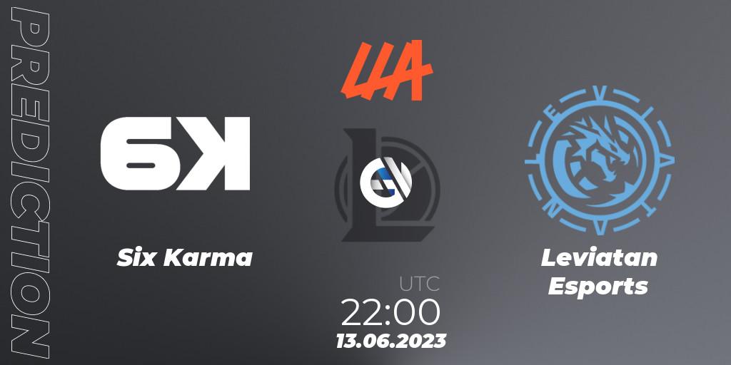 Prognoza Six Karma - Leviatan Esports. 13.06.23, LoL, LLA Closing 2023 - Group Stage