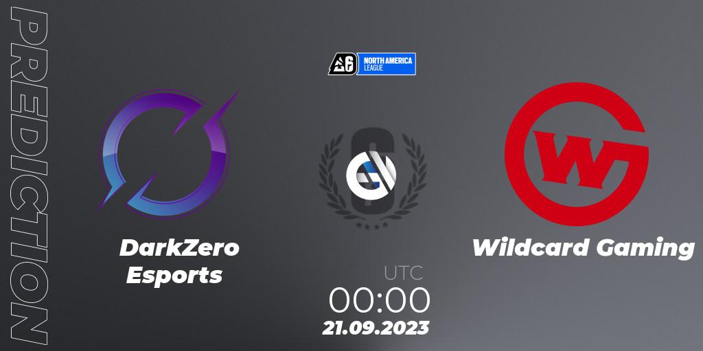 Prognoza DarkZero Esports - Wildcard Gaming. 21.09.2023 at 01:30, Rainbow Six, North America League 2023 - Stage 2