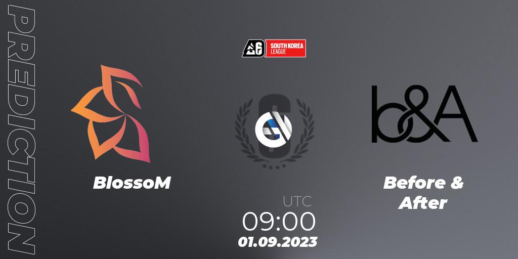 Prognoza BlossoM - Before & After. 01.09.2023 at 09:00, Rainbow Six, South Korea League 2023 - Stage 2