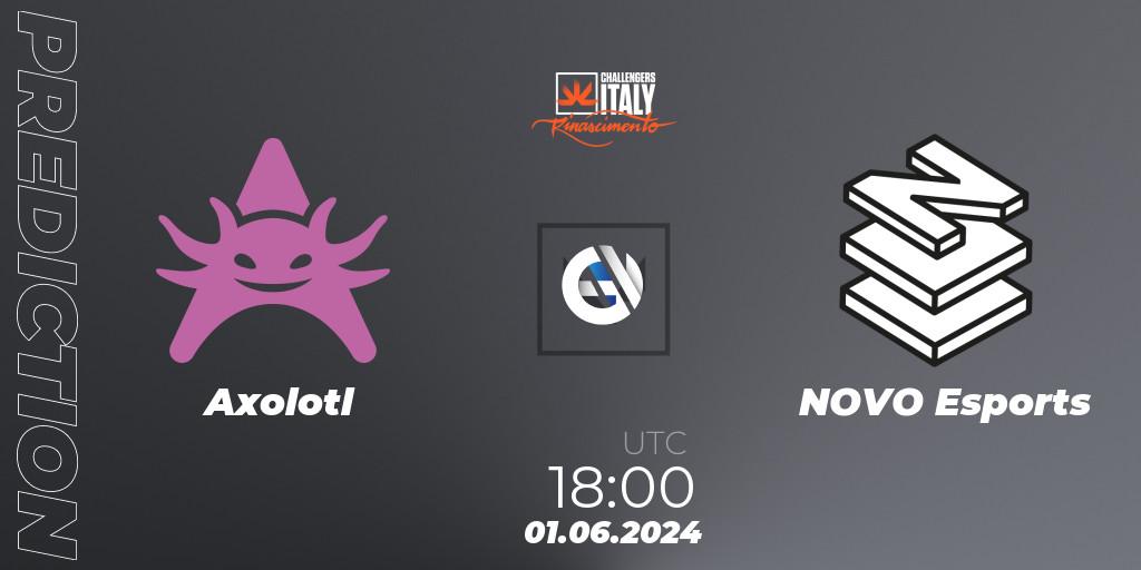 Prognoza Axolotl - NOVO Esports. 01.06.2024 at 18:00, VALORANT, VALORANT Challengers 2024 Italy: Rinascimento Split 2
