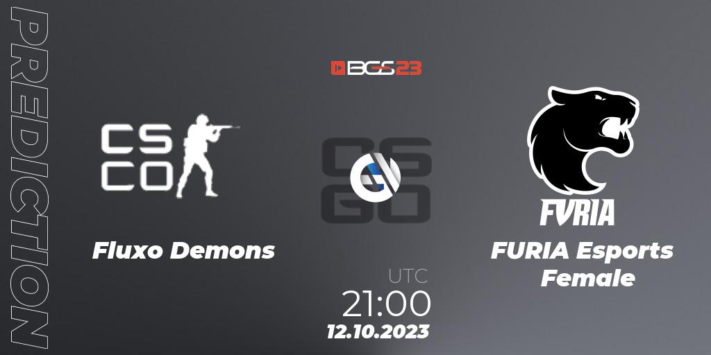 Prognoza Fluxo Demons - FURIA Esports Female. 12.10.2023 at 21:00, Counter-Strike (CS2), BGS Esports 2023 Female