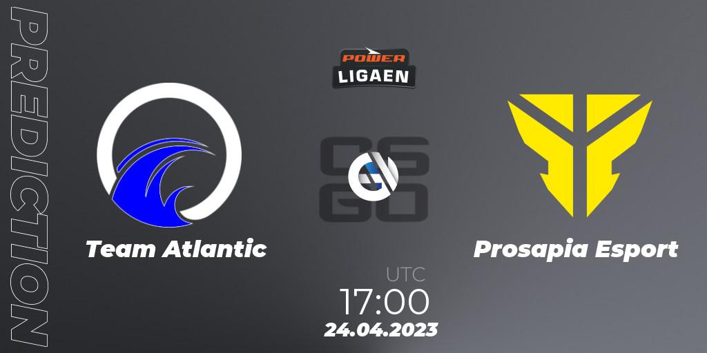 Prognoza Team Atlantic - Prosapia Esport. 24.04.2023 at 17:00, Counter-Strike (CS2), Dust2.dk Ligaen Season 23