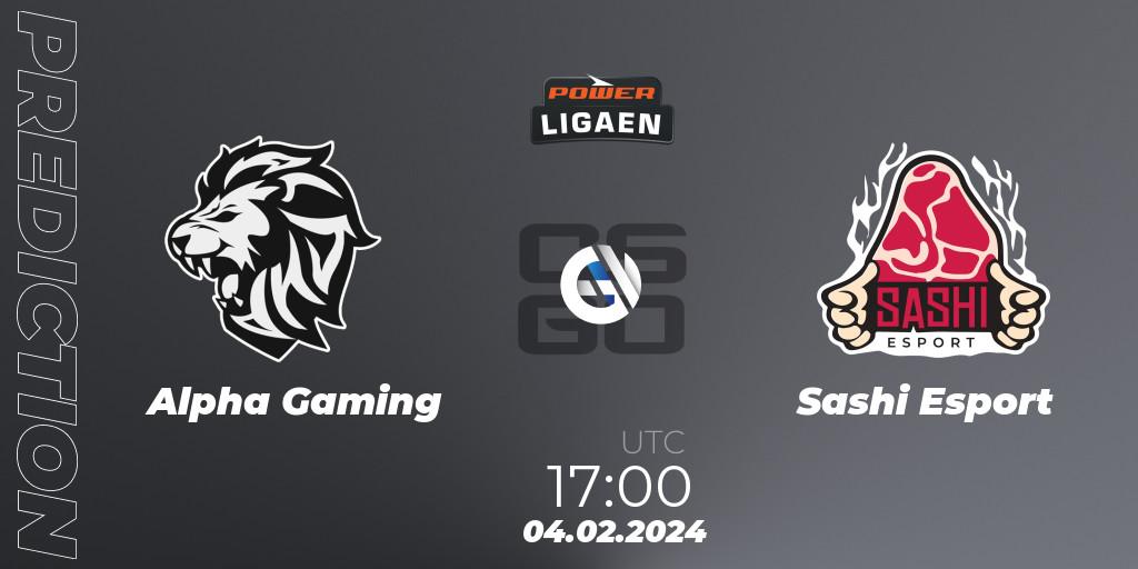 Prognoza Alpha Gaming - Sashi Esport. 06.02.24, CS2 (CS:GO), Dust2.dk Ligaen Season 25