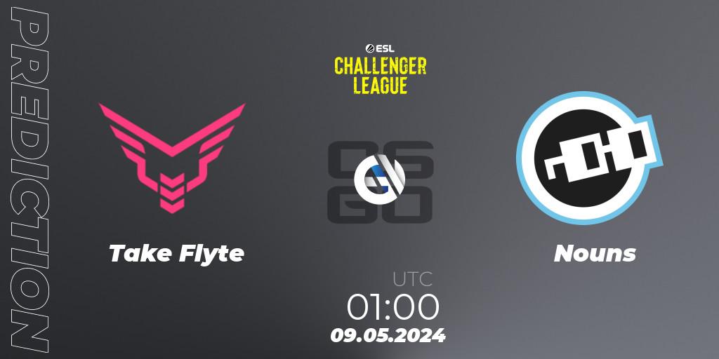 Prognoza Take Flyte - Nouns. 09.05.2024 at 01:00, Counter-Strike (CS2), ESL Challenger League Season 47: North America