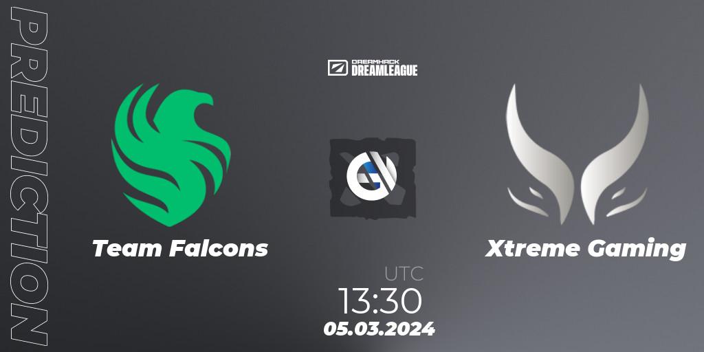 Prognoza Team Falcons - Xtreme Gaming. 05.03.2024 at 13:30, Dota 2, DreamLeague Season 22