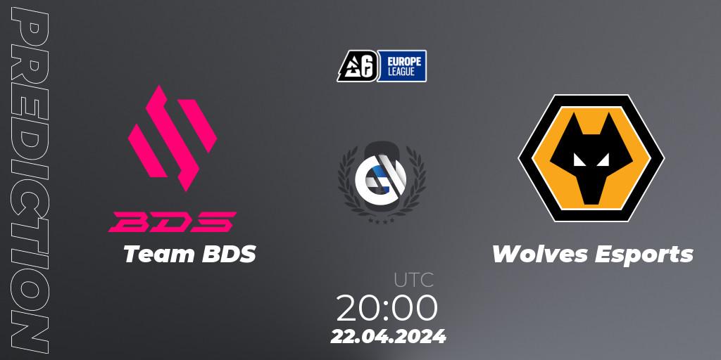 Prognoza Team BDS - Wolves Esports. 22.04.24, Rainbow Six, Europe League 2024 - Stage 1