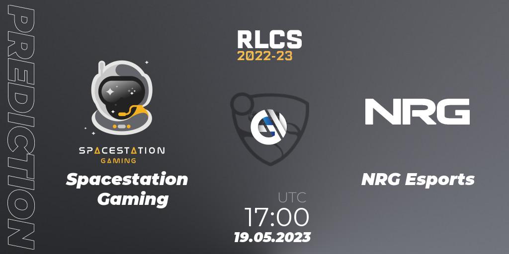 Prognoza Spacestation Gaming - NRG Esports. 19.05.2023 at 17:00, Rocket League, RLCS 2022-23 - Spring: North America Regional 2 - Spring Cup
