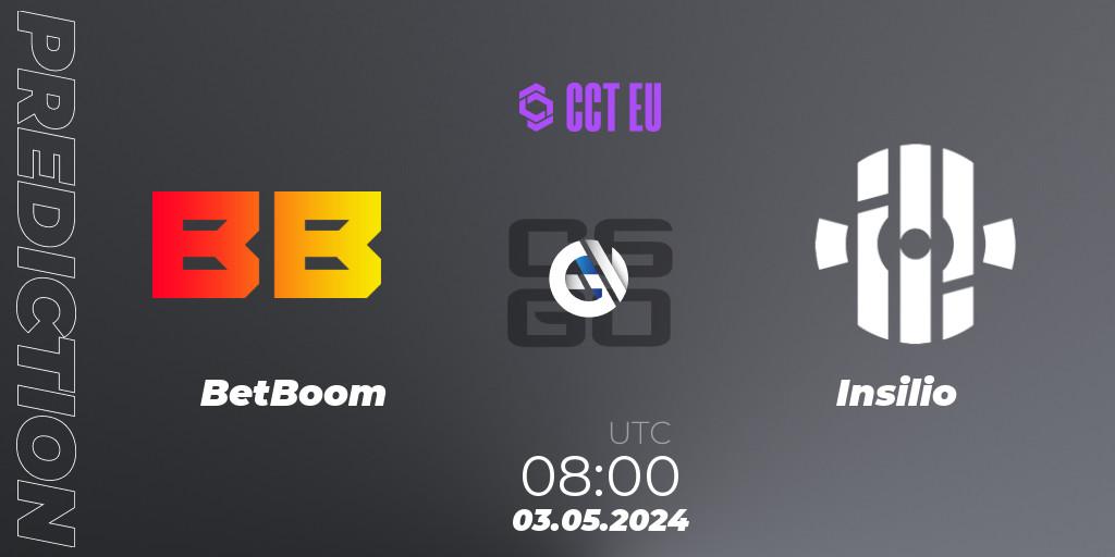 Prognoza BetBoom - Insilio. 03.05.2024 at 08:00, Counter-Strike (CS2), CCT Season 2 Europe Series 1