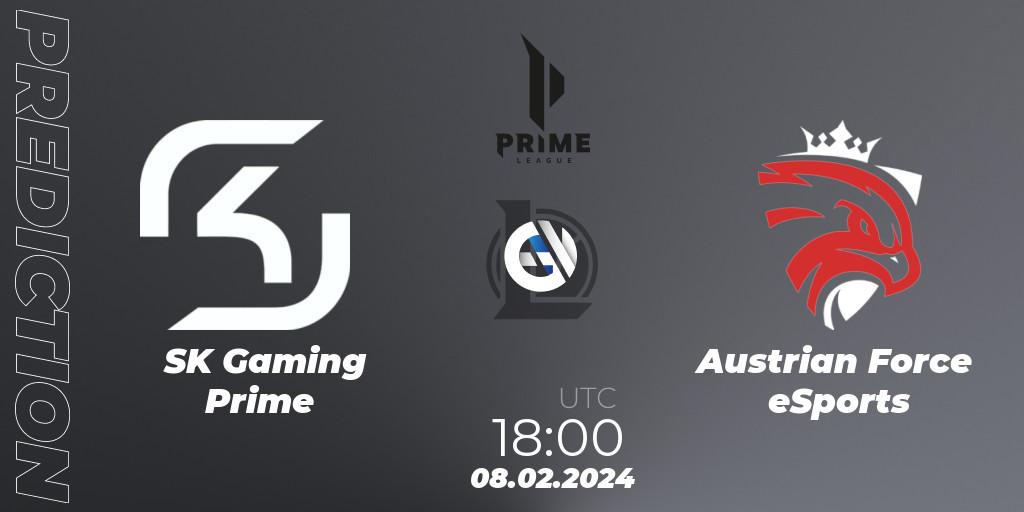 Prognoza SK Gaming Prime - Austrian Force eSports. 08.02.24, LoL, Prime League Spring 2024 - Group Stage