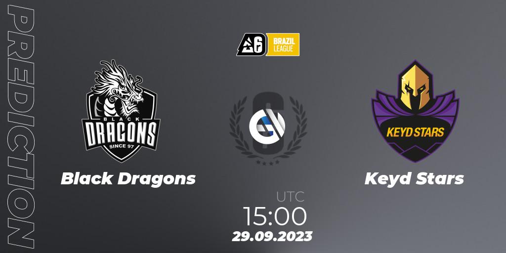 Prognoza Black Dragons - Keyd Stars. 29.09.2023 at 15:00, Rainbow Six, Brazil League 2023 - Stage 2