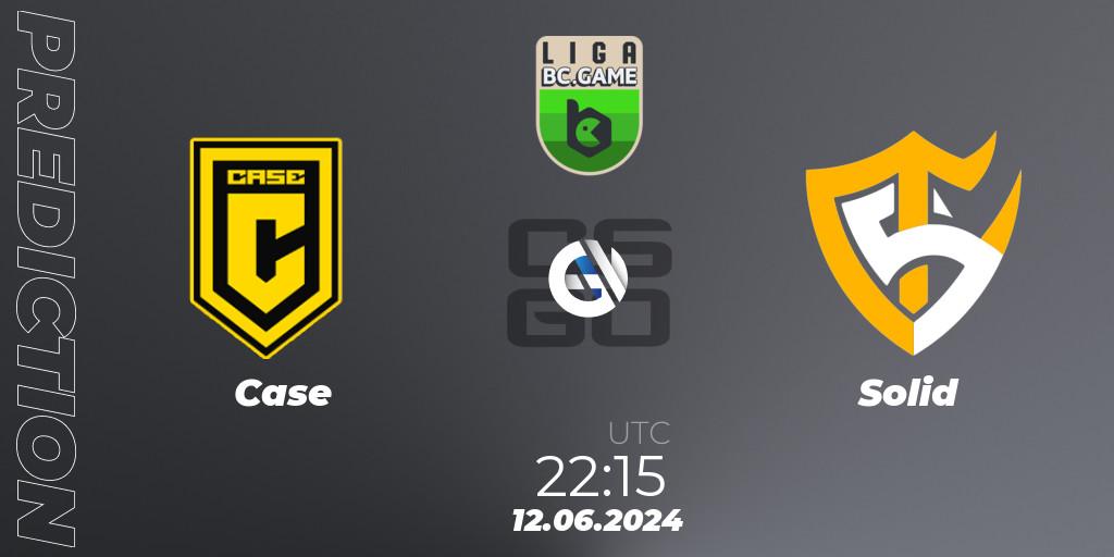 Prognoza Case - Solid. 12.06.2024 at 22:15, Counter-Strike (CS2), Dust2 Brasil Liga Season 3
