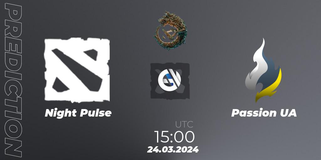 Prognoza Night Pulse - Passion UA. 24.03.24, Dota 2, PGL Wallachia Season 1: Eastern Europe Open Qualifier #2
