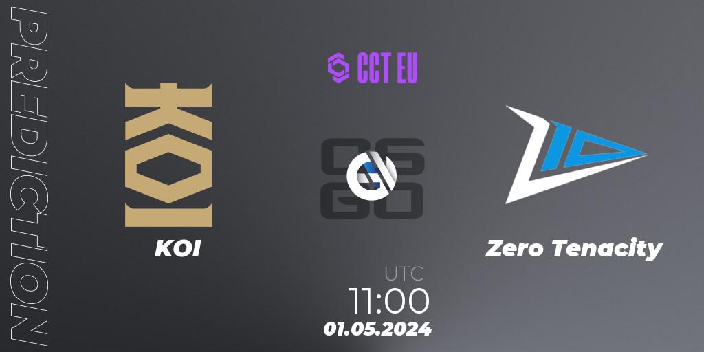 Prognoza KOI - Zero Tenacity. 01.05.2024 at 11:00, Counter-Strike (CS2), CCT Season 2 Europe Series 1