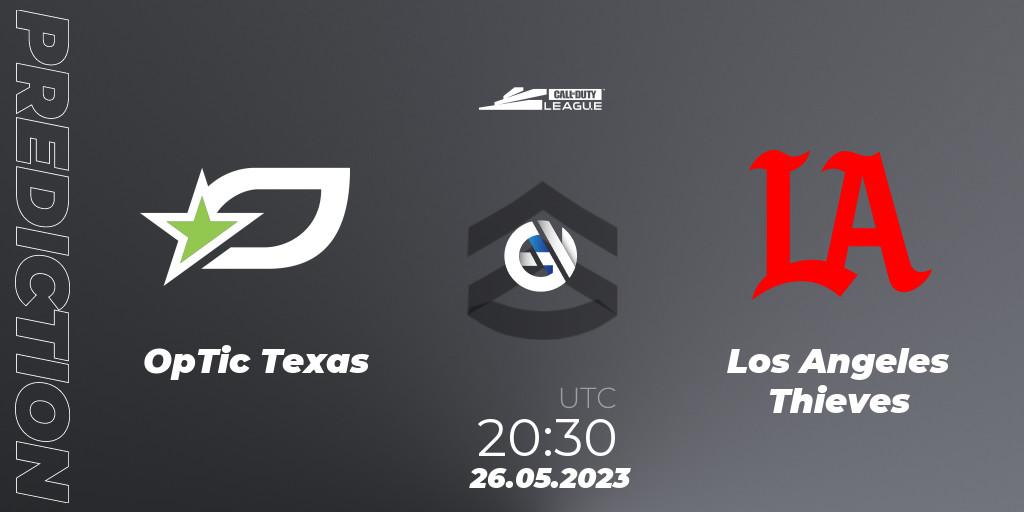 Prognoza OpTic Texas - Los Angeles Thieves. 26.05.2023 at 20:30, Call of Duty, Call of Duty League 2023: Stage 5 Major