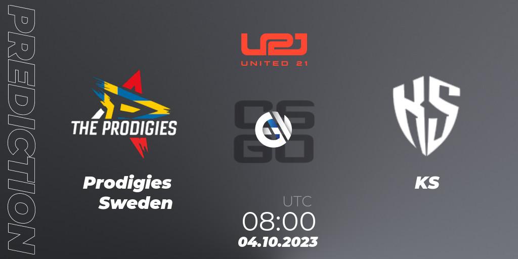Prognoza Prodigies Sweden - KS. 04.10.2023 at 12:30, Counter-Strike (CS2), United21 Season 6