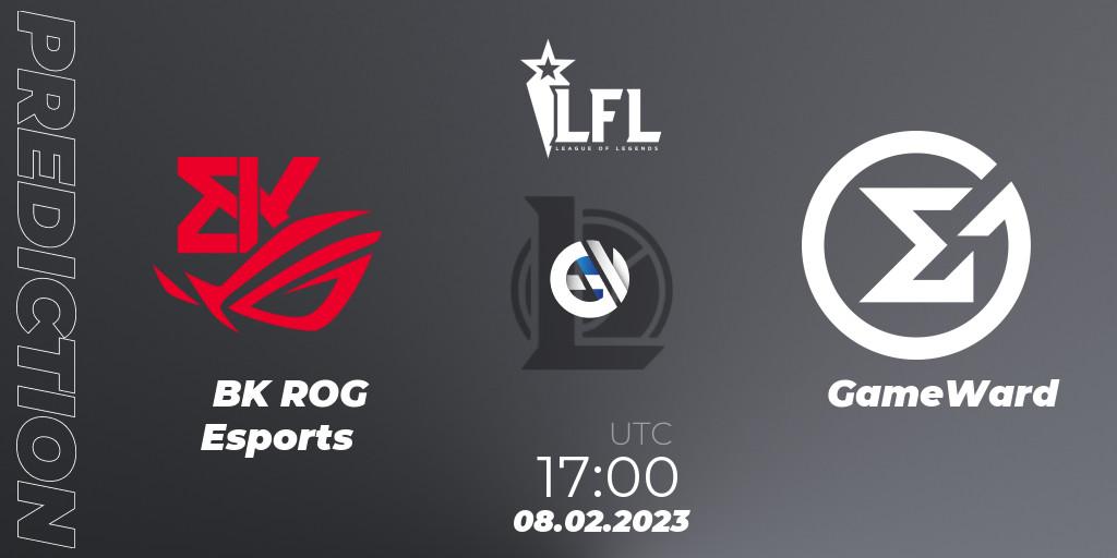 Prognoza BK ROG Esports - GameWard. 08.02.2023 at 18:00, LoL, LFL Spring 2023 - Group Stage