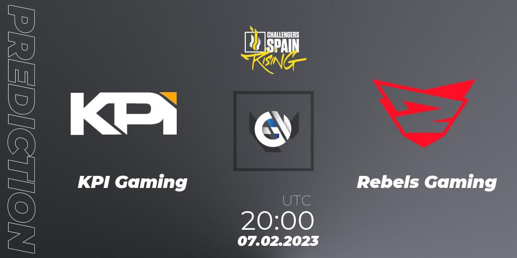 Prognoza KPI Gaming - Rebels Gaming. 07.02.23, VALORANT, VALORANT Challengers 2023 Spain: Rising Split 1