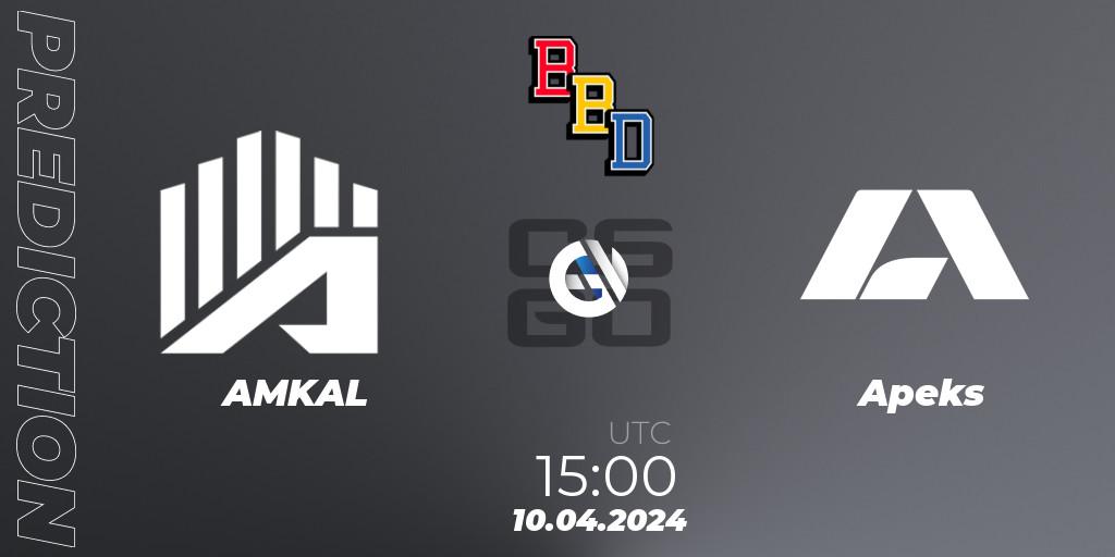 Prognoza AMKAL - Apeks. 10.04.24, CS2 (CS:GO), BetBoom Dacha Belgrade 2024: European Qualifier