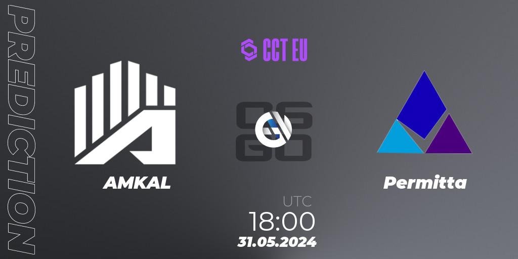 Prognoza AMKAL - Permitta. 31.05.2024 at 18:30, Counter-Strike (CS2), CCT Season 2 Europe Series 4