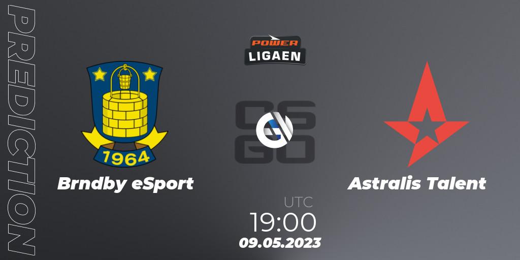 Prognoza Brøndby eSport - Astralis Talent. 09.05.2023 at 19:00, Counter-Strike (CS2), Dust2.dk Ligaen Season 23