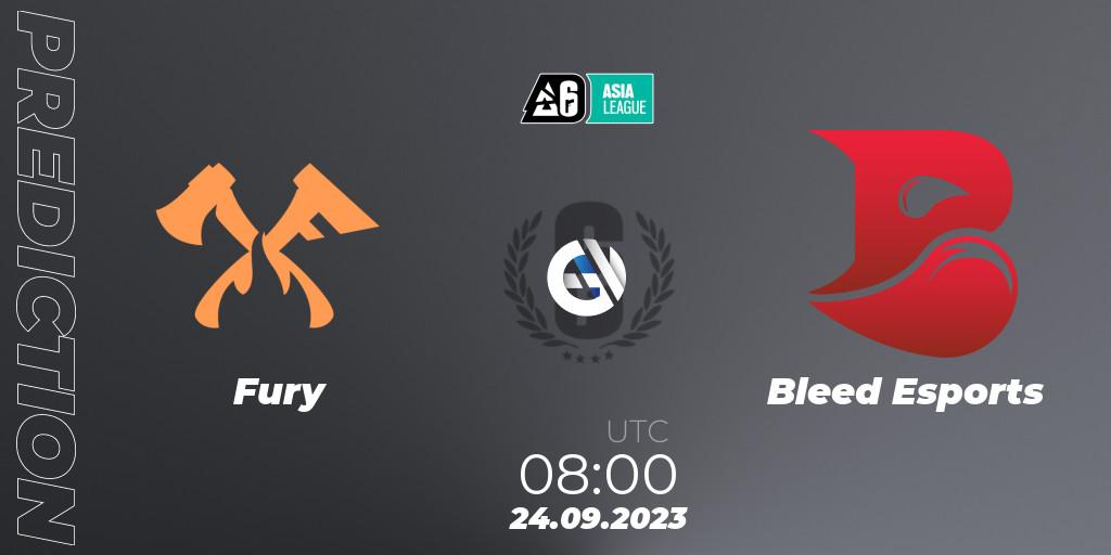 Prognoza Fury - Bleed Esports. 24.09.23, Rainbow Six, SEA League 2023 - Stage 2
