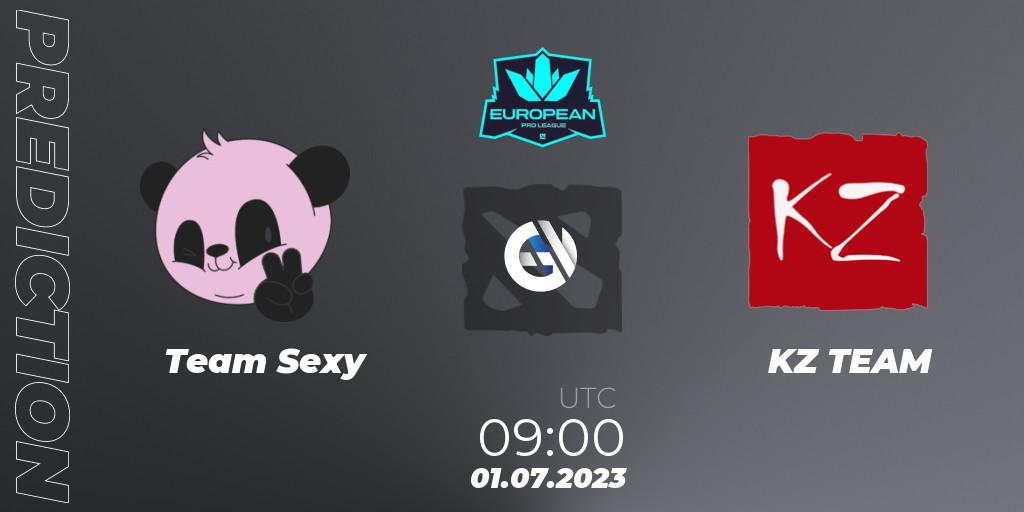 Prognoza Team Sexy - KZ TEAM. 01.07.2023 at 15:01, Dota 2, European Pro League Season 10