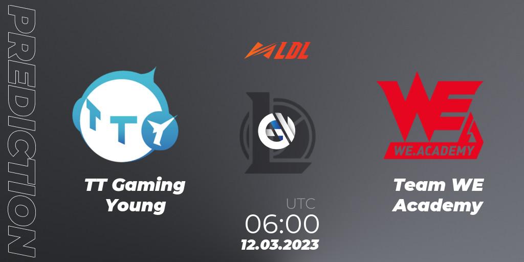 Prognoza TT Gaming Young - Team WE Academy. 12.03.2023 at 06:00, LoL, LDL 2023 - Regular Season
