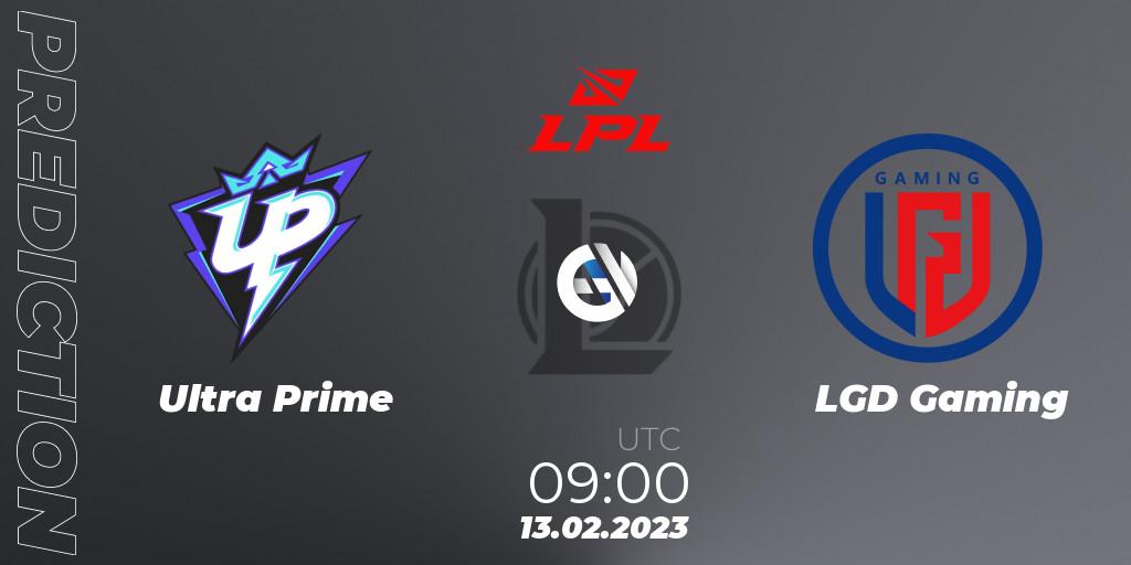 Prognoza Ultra Prime - LGD Gaming. 13.02.2023 at 09:00, LoL, LPL Spring 2023 - Group Stage