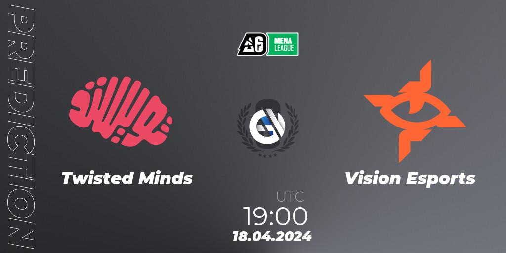 Prognoza Twisted Minds - Vision Esports. 18.04.24, Rainbow Six, MENA League 2024 - Stage 1