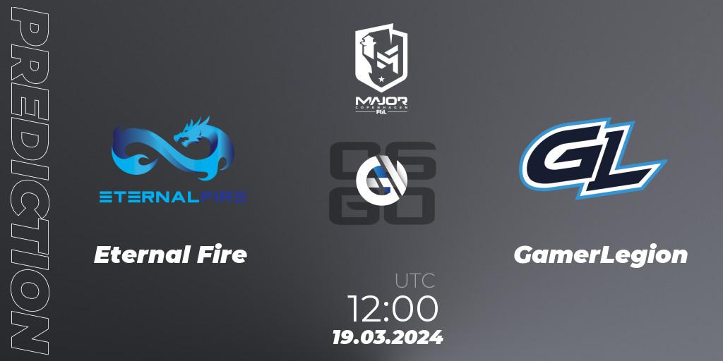Prognoza Eternal Fire - GamerLegion. 19.03.24, CS2 (CS:GO), PGL CS2 Major Copenhagen 2024 Challengers Stage