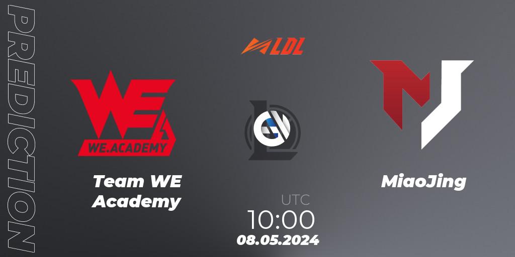 Prognoza Team WE Academy - MiaoJing. 08.05.2024 at 10:00, LoL, LDL 2024 - Stage 2