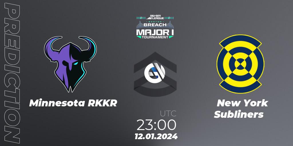 Prognoza Minnesota RØKKR - New York Subliners. 12.01.2024 at 23:00, Call of Duty, Call of Duty League 2024: Stage 1 Major Qualifiers