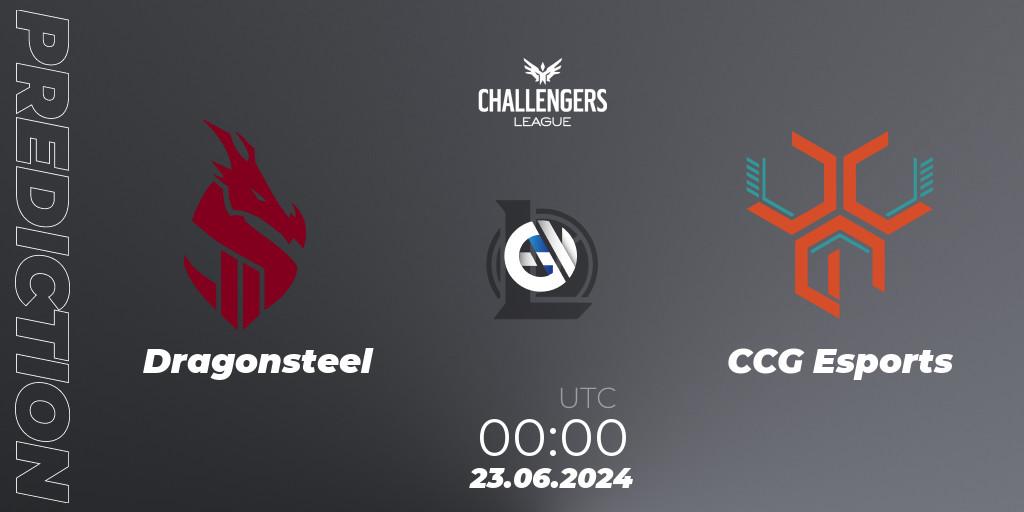 Prognoza Dragonsteel - CCG Esports. 23.06.2024 at 00:00, LoL, NACL Summer 2024 - Group Stage
