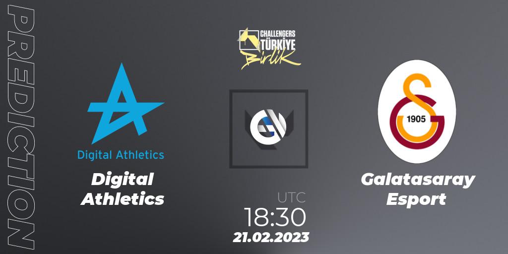 Prognoza Digital Athletics - Galatasaray Esport. 21.02.2023 at 17:45, VALORANT, VALORANT Challengers 2023 Turkey: Birlik Split 1