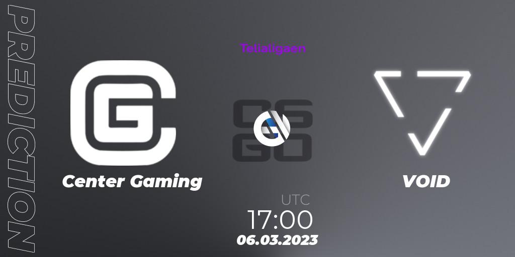 Prognoza Center Gaming - VOID. 07.03.2023 at 18:00, Counter-Strike (CS2), Telialigaen Spring 2023: Group stage