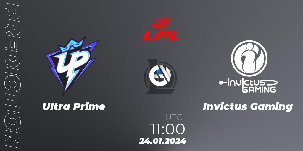 Prognoza Ultra Prime - Invictus Gaming. 24.01.24, LoL, LPL Spring 2024 - Group Stage