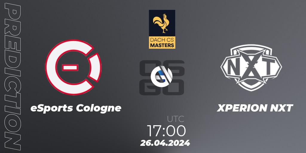 Prognoza eSports Cologne - XPERION NXT. 22.04.2024 at 18:00, Counter-Strike (CS2), DACH CS Masters Season 1: Division 2