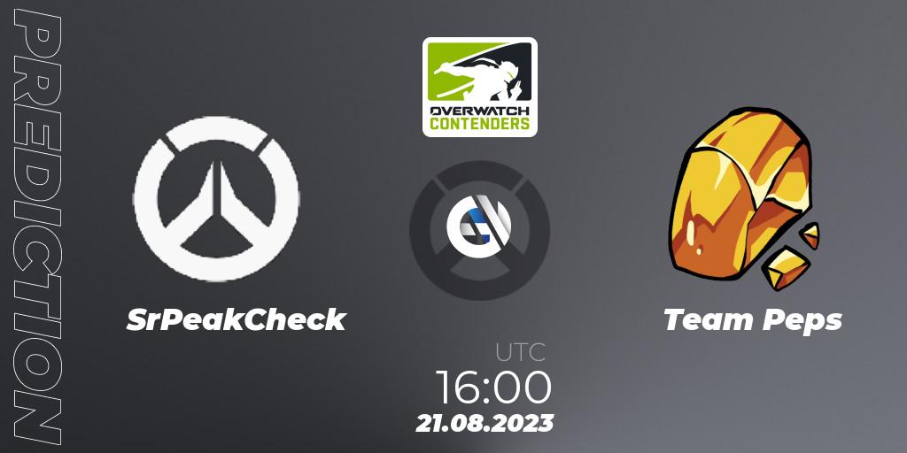 Prognoza SrPeakCheck - Team Peps. 21.08.2023 at 16:00, Overwatch, Overwatch Contenders 2023 Summer Series: Europe