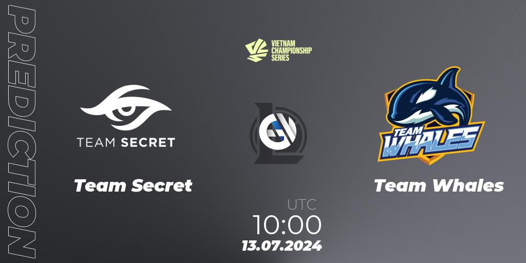 Prognoza Team Secret - Team Whales. 26.07.2024 at 10:00, LoL, VCS Summer 2024 - Group Stage
