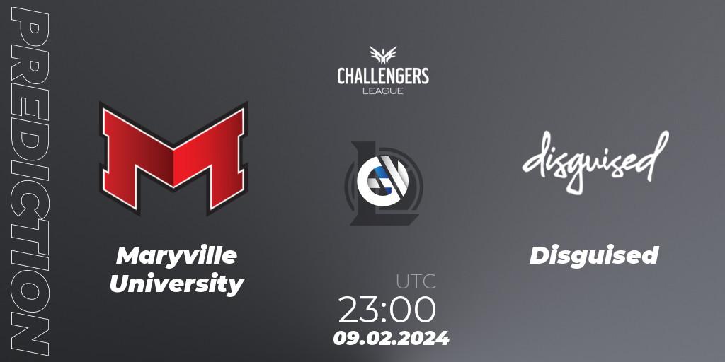 Prognoza Maryville University - Disguised. 09.02.2024 at 23:00, LoL, NACL 2024 Spring - Group Stage