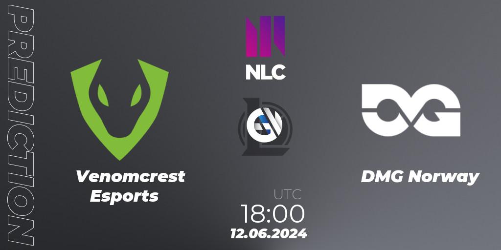 Prognoza Venomcrest Esports - DMG Norway. 12.06.2024 at 18:00, LoL, NLC 1st Division Summer 2024
