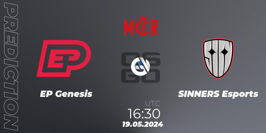 Prognoza EP Genesis - SINNERS Esports. 19.05.2024 at 16:30, Counter-Strike (CS2), Tipsport Cup Spring 2024: Online Stage